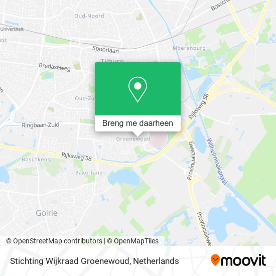 Stichting Wijkraad Groenewoud kaart
