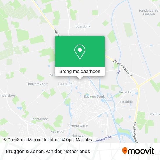 Bruggen & Zonen, van der kaart