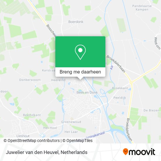 Juwelier van den Heuvel kaart