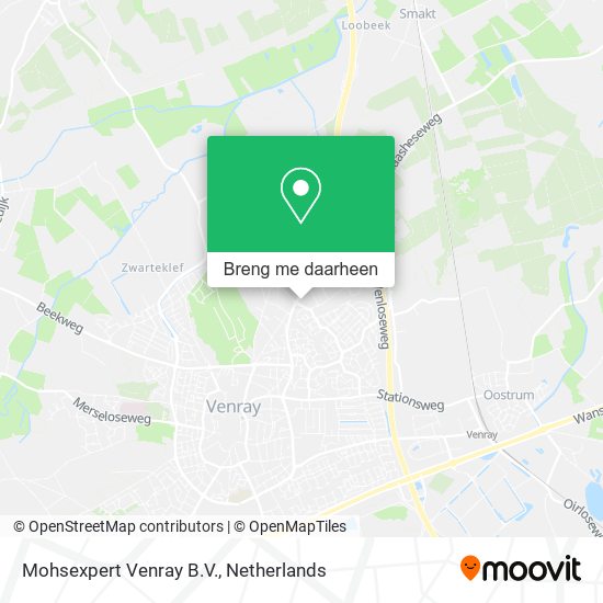 Mohsexpert Venray B.V. kaart