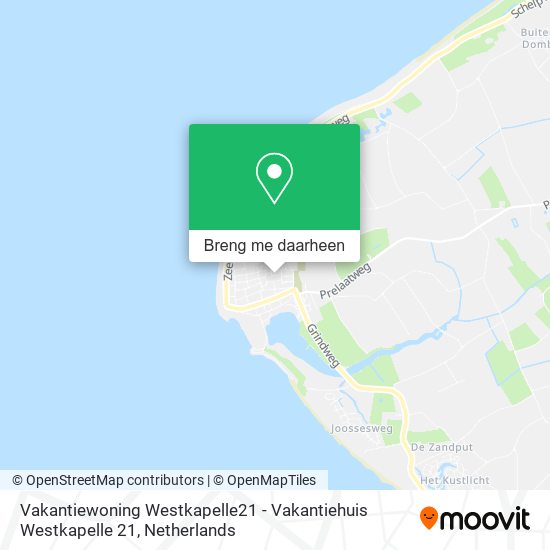 Vakantiewoning Westkapelle21 - Vakantiehuis Westkapelle 21 kaart