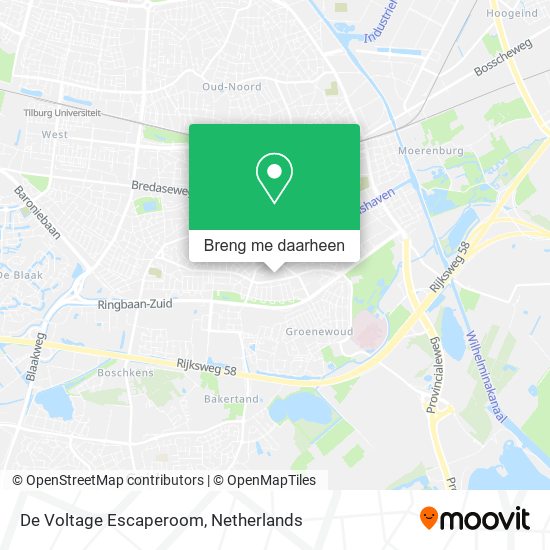 De Voltage Escaperoom kaart