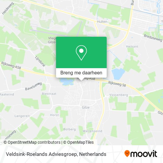 Veldsink-Roelands Adviesgroep kaart