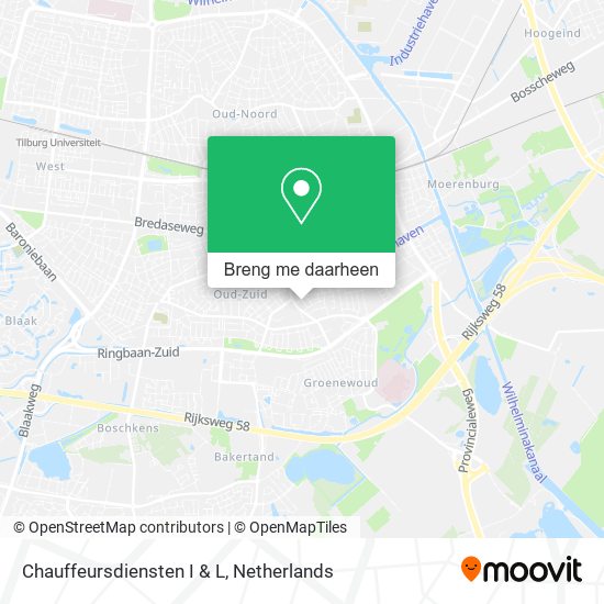 Chauffeursdiensten I & L kaart