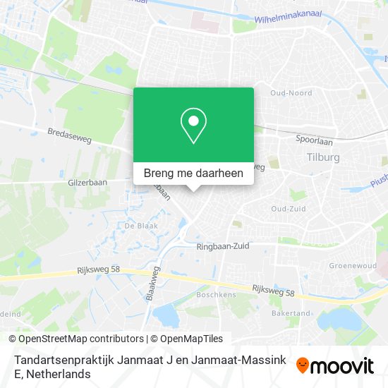 Tandartsenpraktijk Janmaat J en Janmaat-Massink E kaart