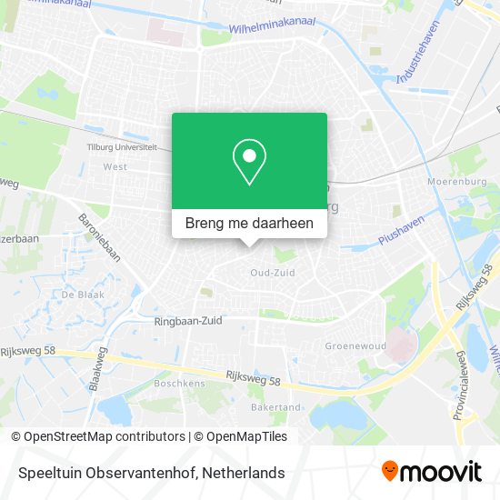 Speeltuin Observantenhof kaart