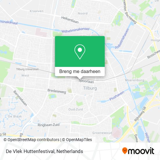 De Vlek Huttenfestival kaart