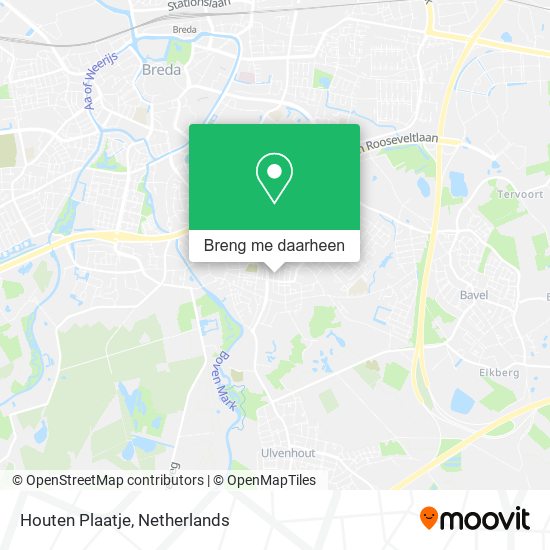 Houten Plaatje kaart