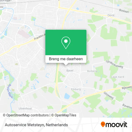 Autoservice Wetsteyn kaart