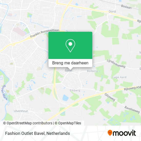 Fashion Outlet Bavel kaart