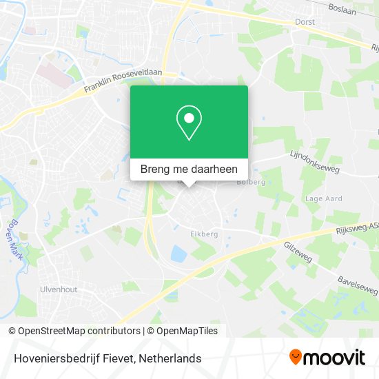 Hoveniersbedrijf Fievet kaart