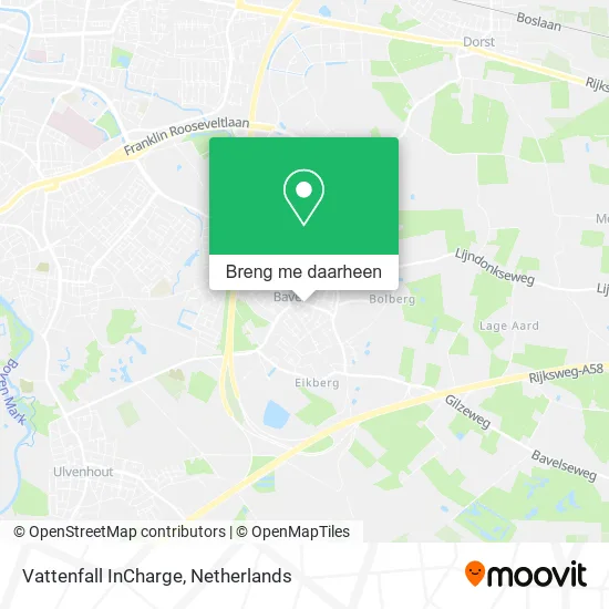 Vattenfall InCharge kaart