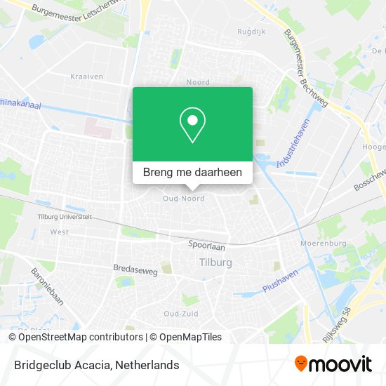 Bridgeclub Acacia kaart