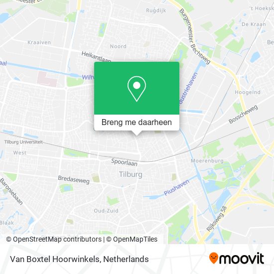 Van Boxtel Hoorwinkels kaart