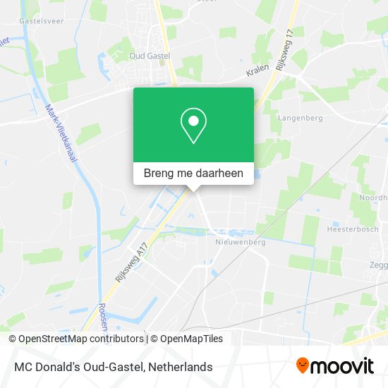 MC Donald's Oud-Gastel kaart