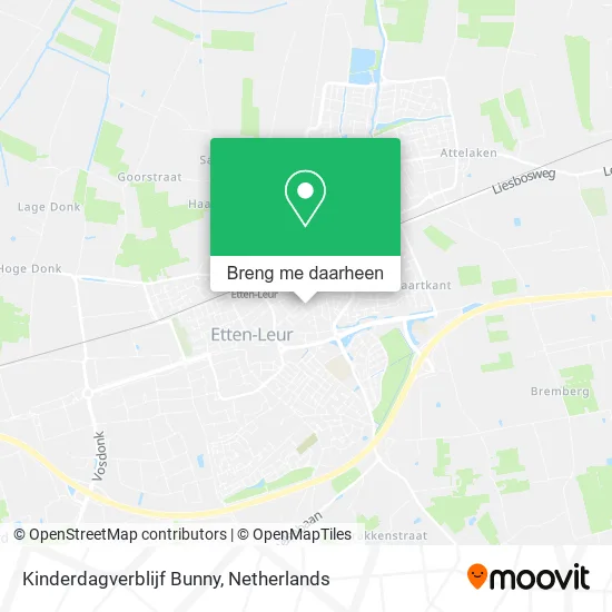 Kinderdagverblijf Bunny kaart