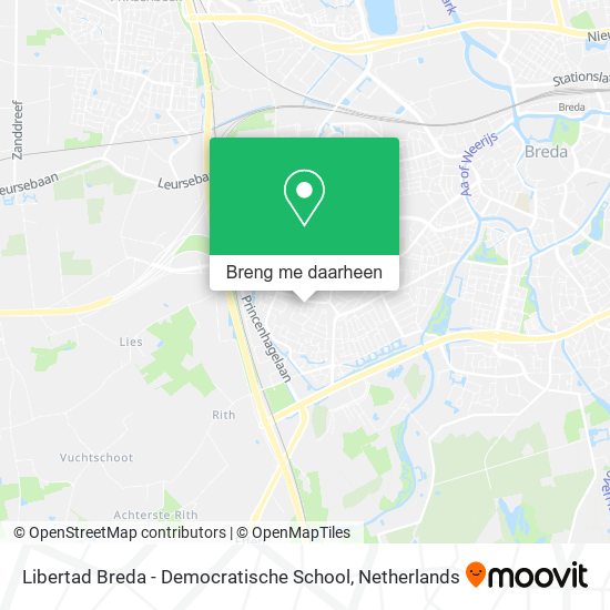 Libertad Breda - Democratische School kaart