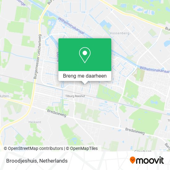 Broodjeshuis kaart