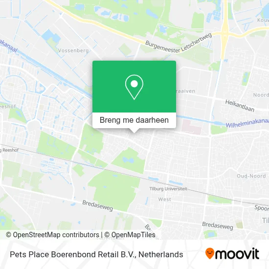Pets Place Boerenbond Retail B.V. kaart