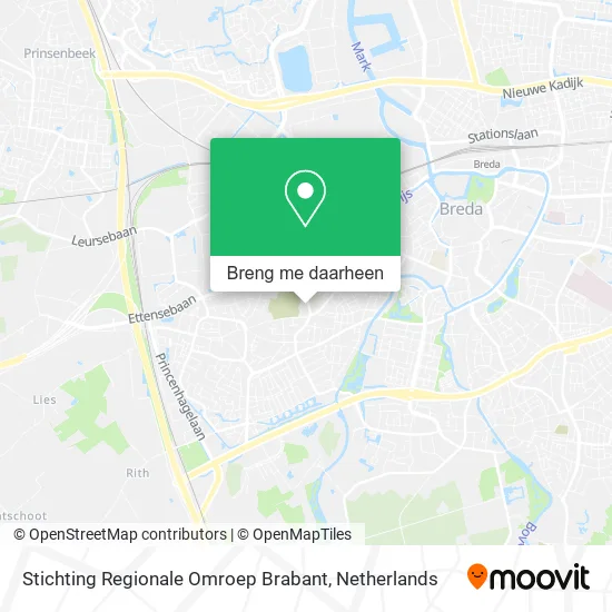 Stichting Regionale Omroep Brabant kaart