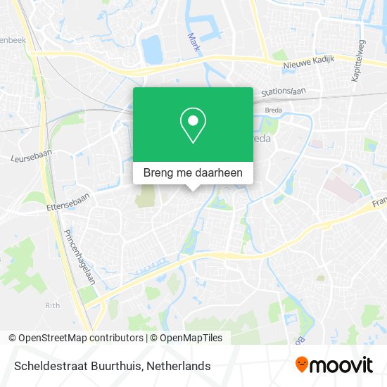 Scheldestraat Buurthuis kaart