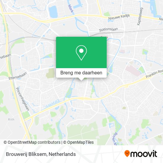 Brouwerij Bliksem kaart