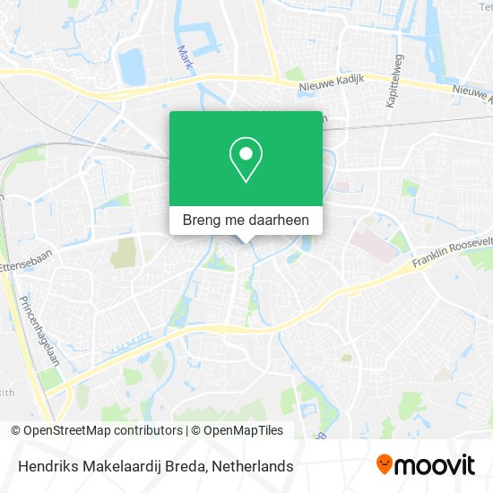 Hendriks Makelaardij Breda kaart