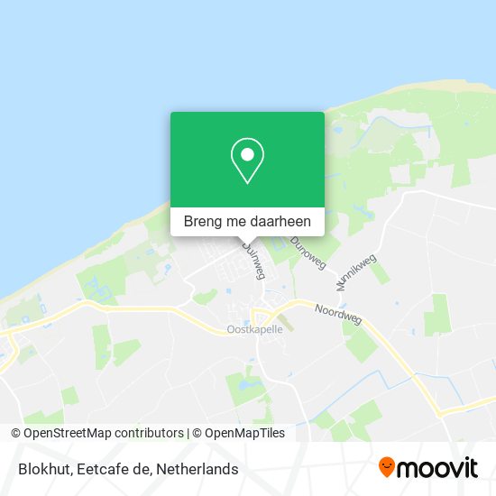 Blokhut, Eetcafe de kaart
