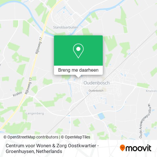 Centrum voor Wonen & Zorg Oostkwartier - Groenhuysen kaart