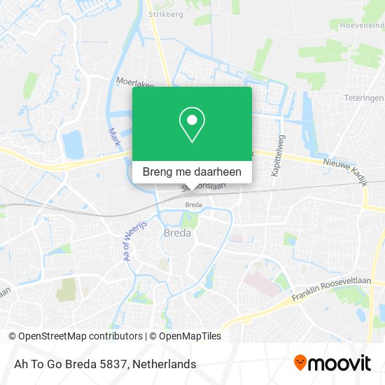 Ah To Go Breda 5837 kaart