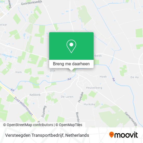 Versteegden Transportbedrijf kaart