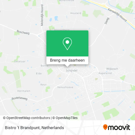 Bistro 't Brandpunt kaart