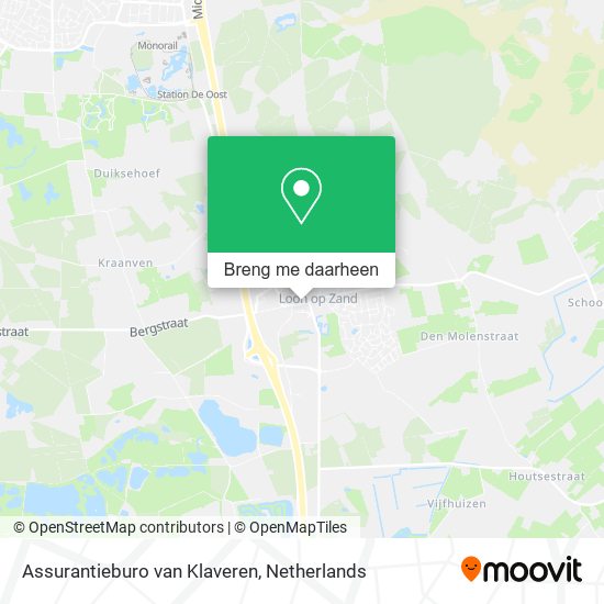 Assurantieburo van Klaveren kaart