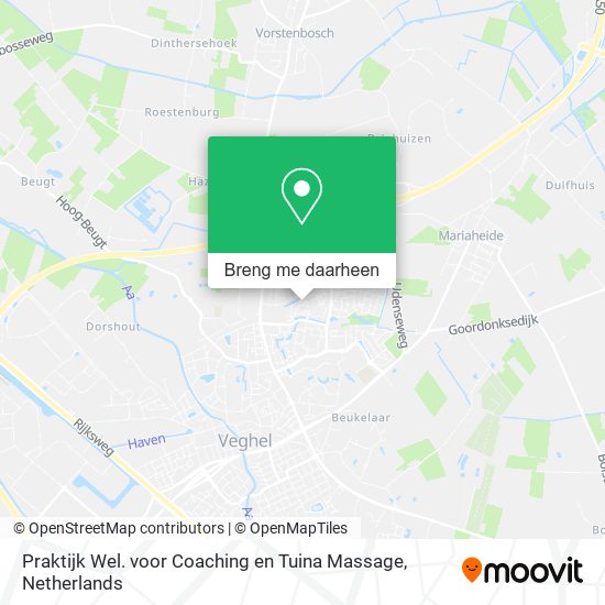 Praktijk Wel. voor Coaching en Tuina Massage kaart