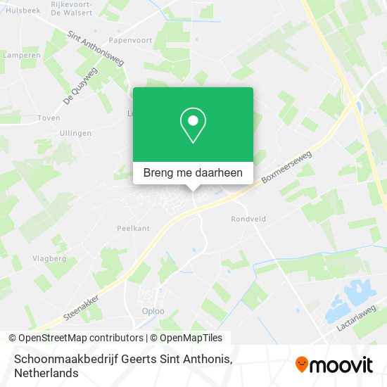 Schoonmaakbedrijf Geerts Sint Anthonis kaart