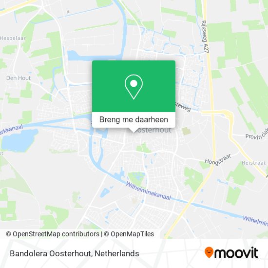 Bandolera Oosterhout kaart