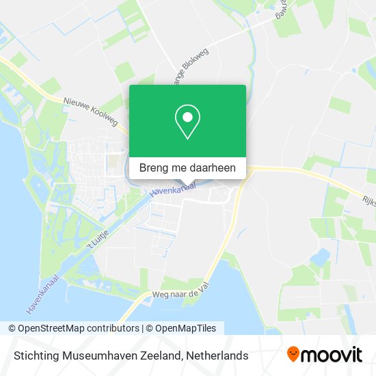 Stichting Museumhaven Zeeland kaart