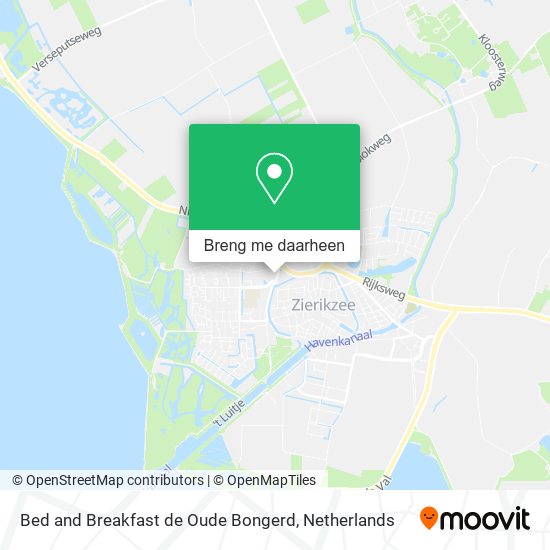 Bed and Breakfast de Oude Bongerd kaart