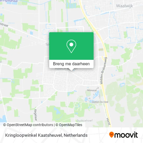 Kringloopwinkel Kaatsheuvel kaart