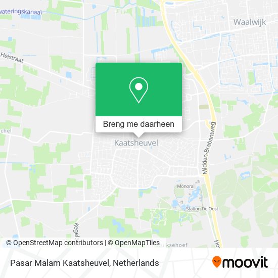 Pasar Malam Kaatsheuvel kaart