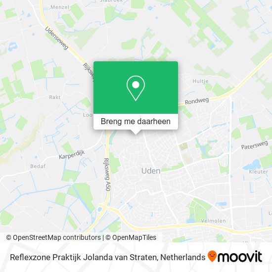 Reflexzone Praktijk Jolanda van Straten kaart