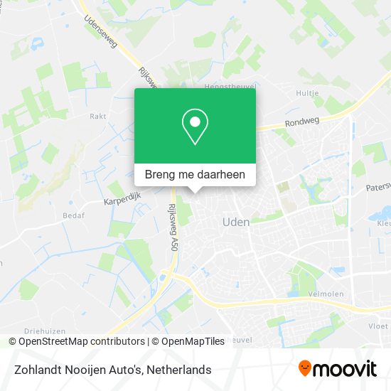Zohlandt Nooijen Auto's kaart