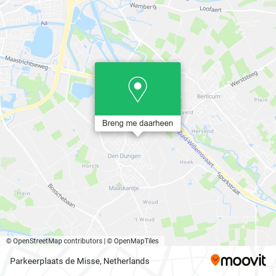 Parkeerplaats de Misse kaart