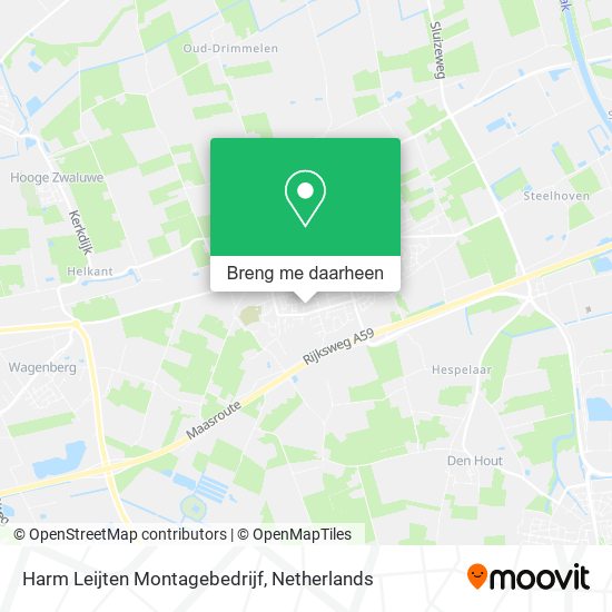 Harm Leijten Montagebedrijf kaart