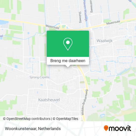 Woonkunstenaar kaart