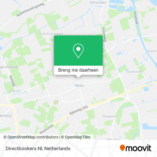 Directbookers.Nl kaart