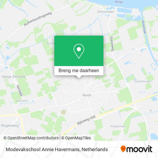 Modevakschool Annie Havermans kaart