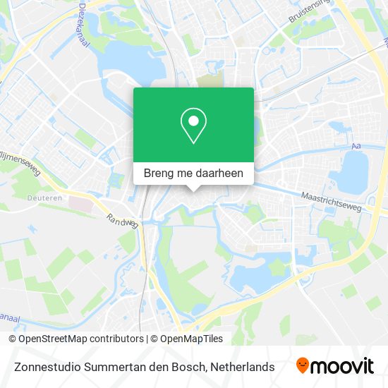Zonnestudio Summertan den Bosch kaart
