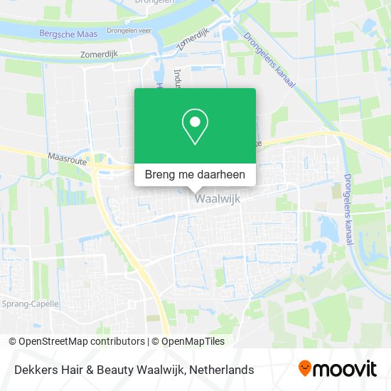 Dekkers Hair & Beauty Waalwijk kaart