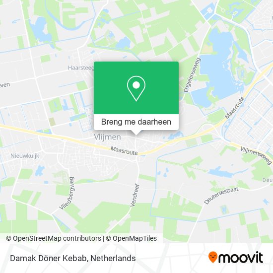 Damak Döner Kebab kaart